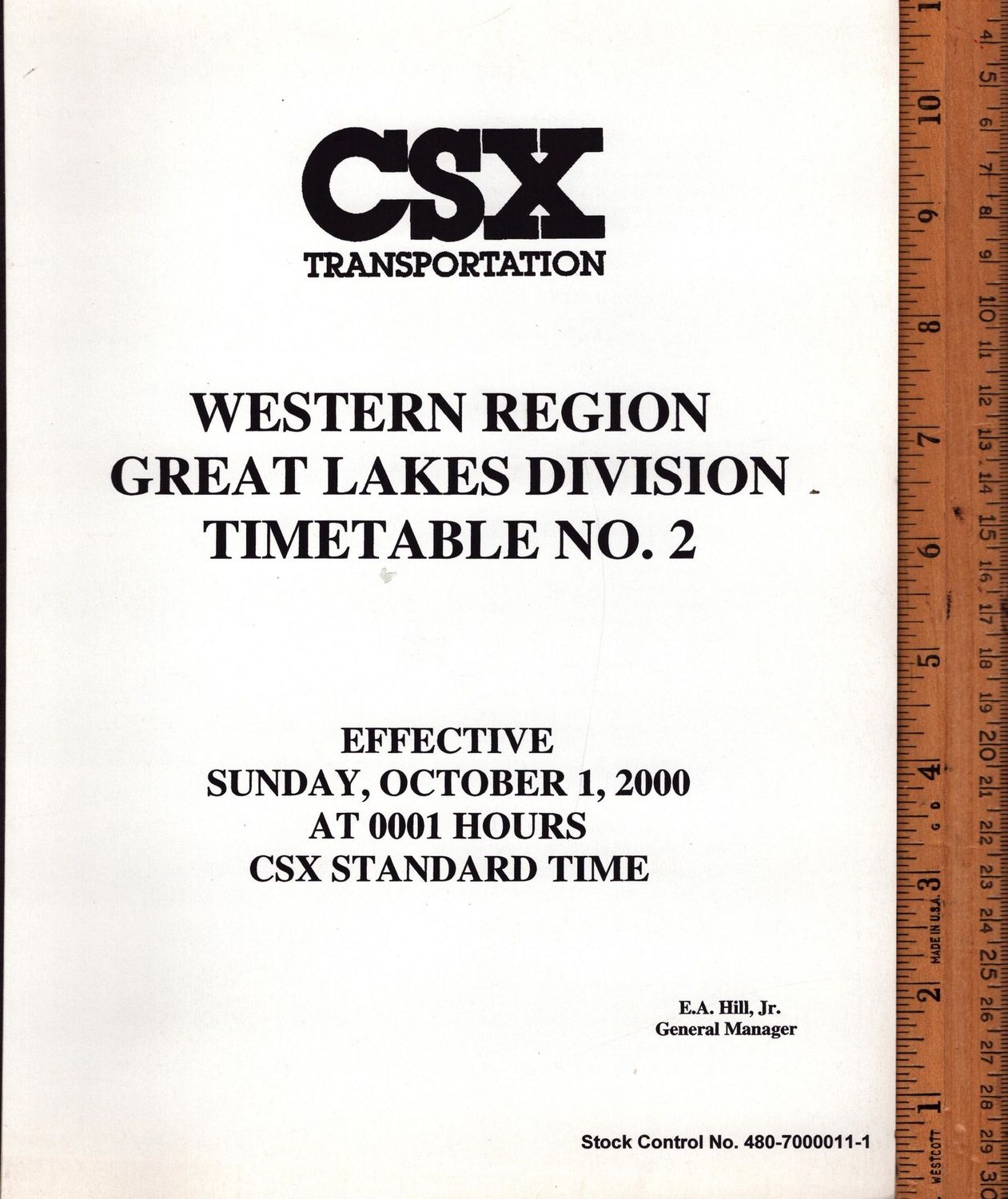 CSX Great Lakes Division 2000