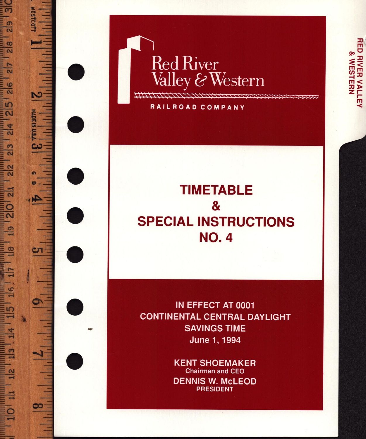 Red River Valley & Western Railroad 1994