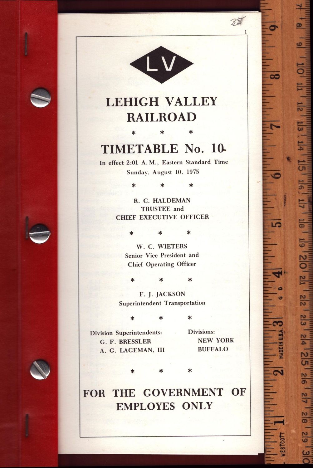 Lehigh Valley Railroad 1975