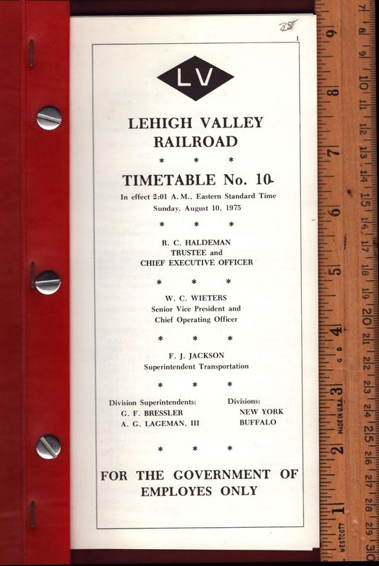 Lehigh Valley Railroad 1975