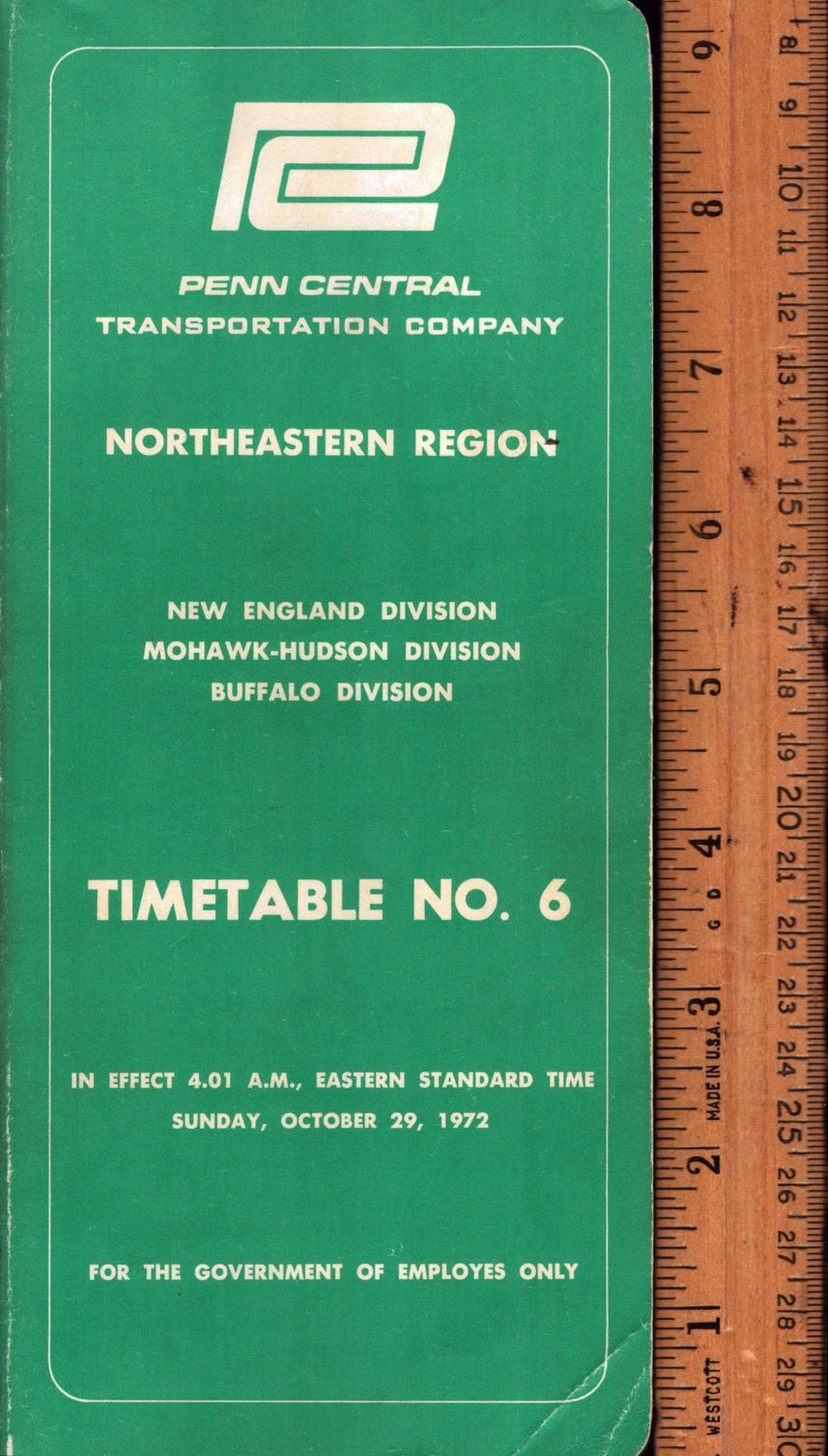 Penn Central Northeastern Region 1972