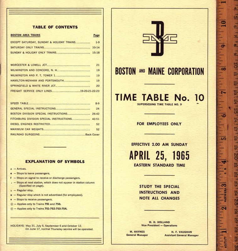Boston and Maine Corporation 1965