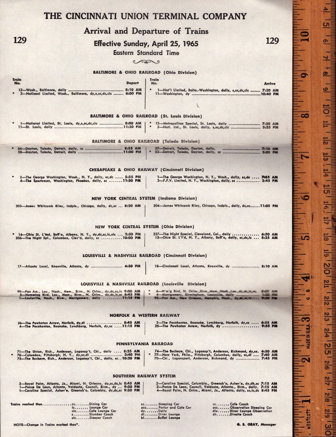 Cincinnati Union Terminal Company 1965