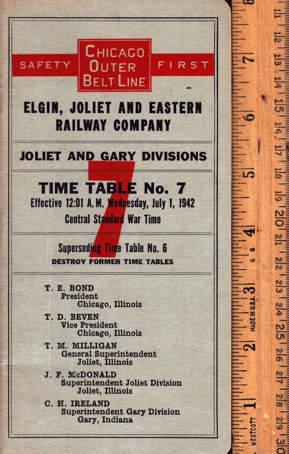 Elgin, Joliet and Eastern Railway 1942