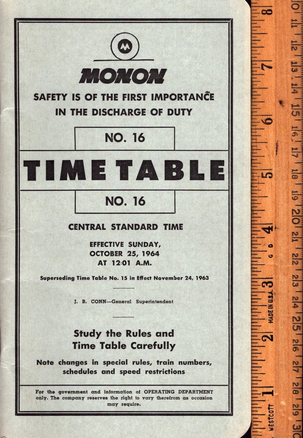 Monon Railroad 1964