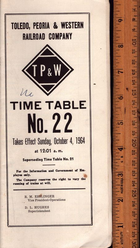 Toledo, Peoria & Western Railroad 1964