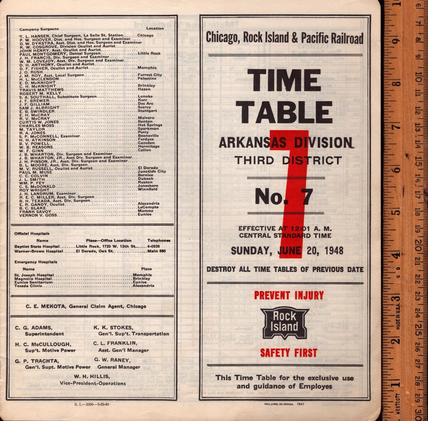 Rock Island Arkansas Division 1948