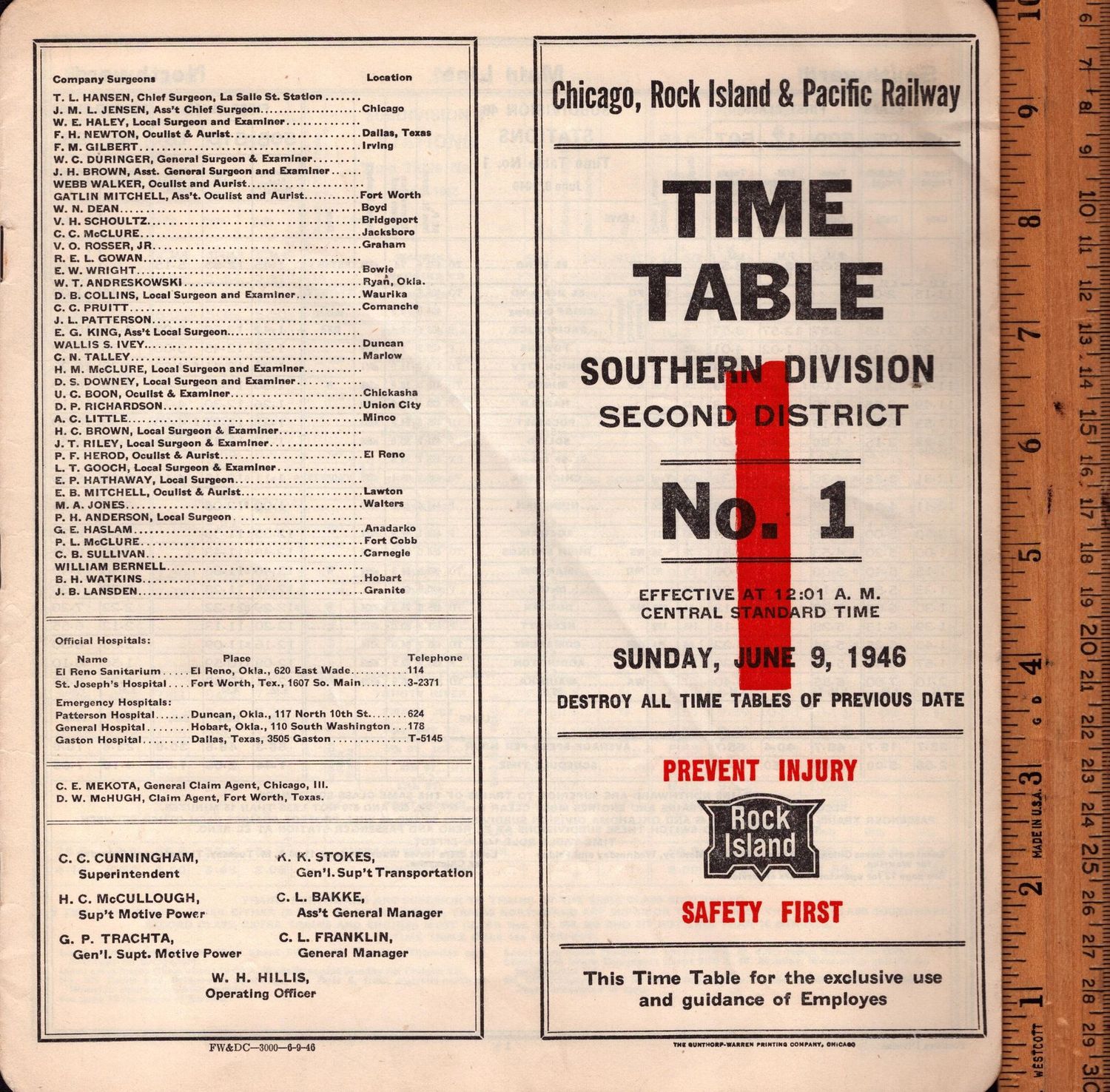 Rock Island Southern Division 1946