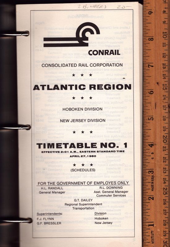 Conrail Atlantic Region 1980