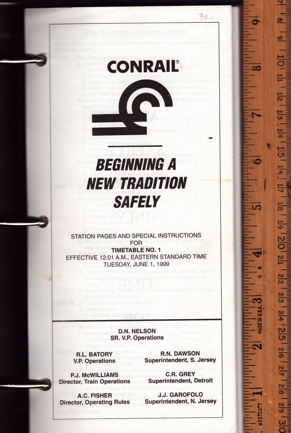 Conrail Shared Assets Operations 1999