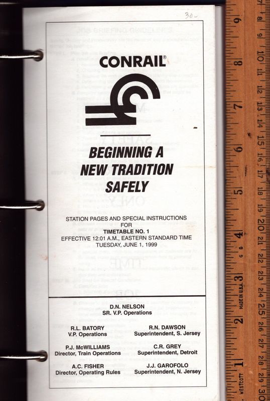 Conrail Shared Assets Operations 1999