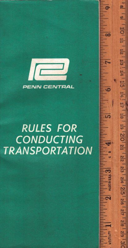Penn Central Rules for Conducting Transportation 1968