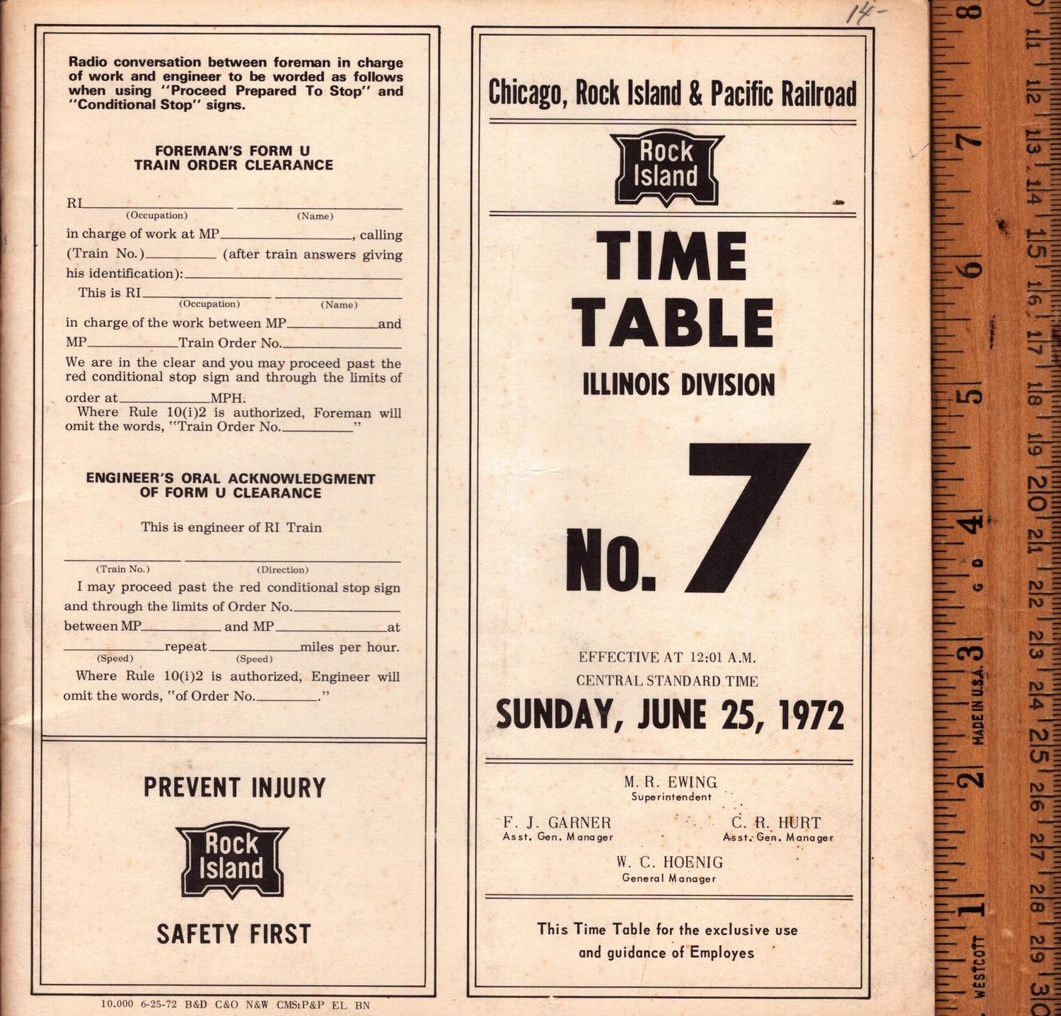 Rock Island Illinois Division 1972