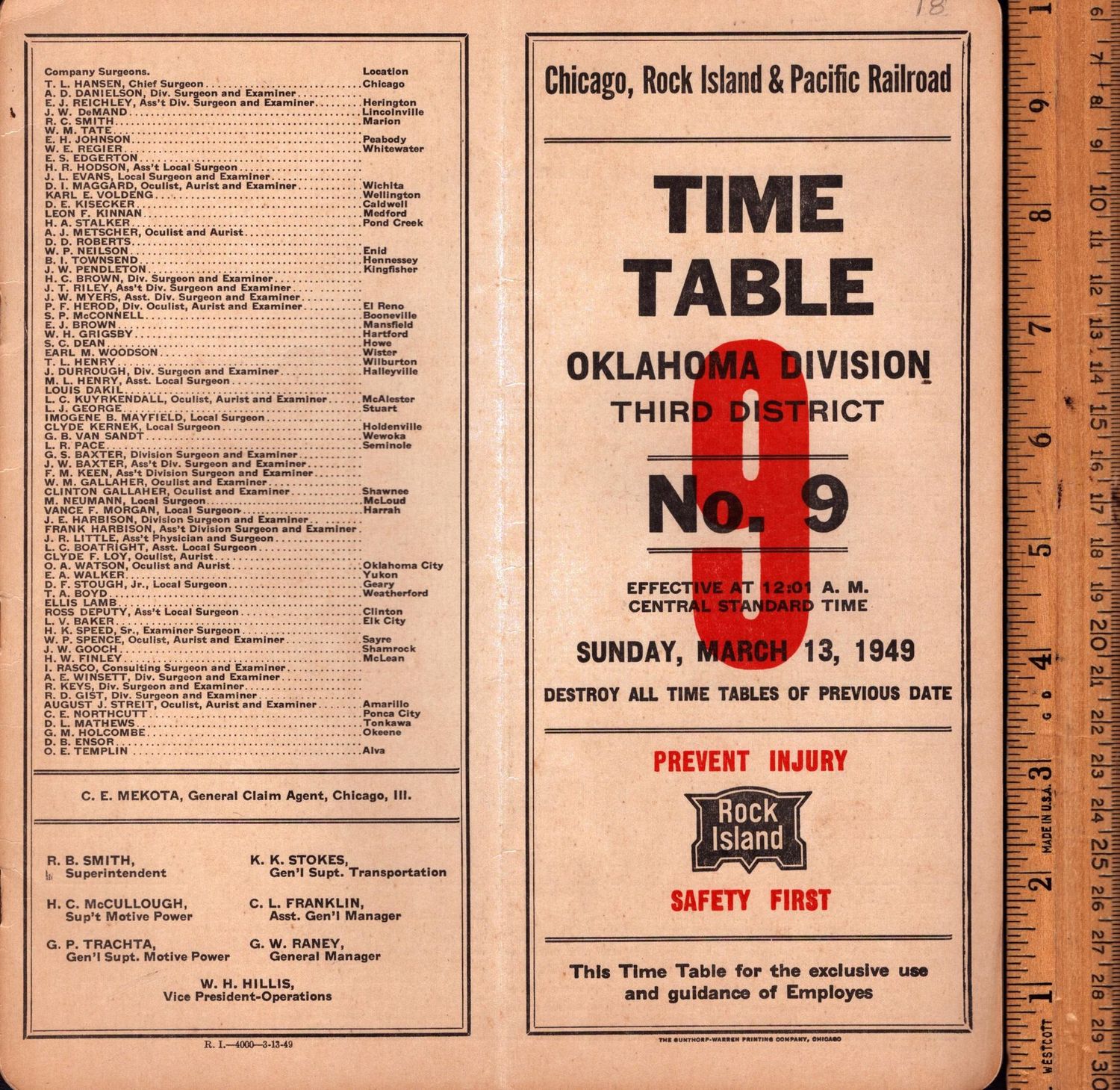Rock Island Oklahoma Division 1949