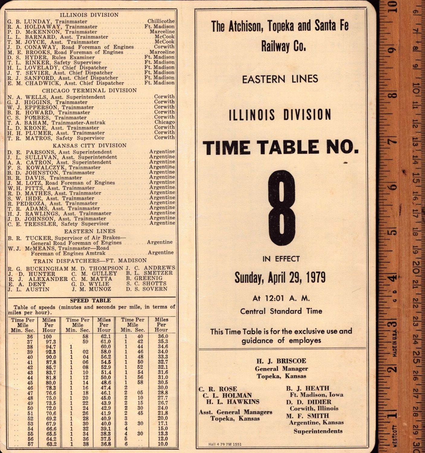 Santa Fe Illinois Division 1979