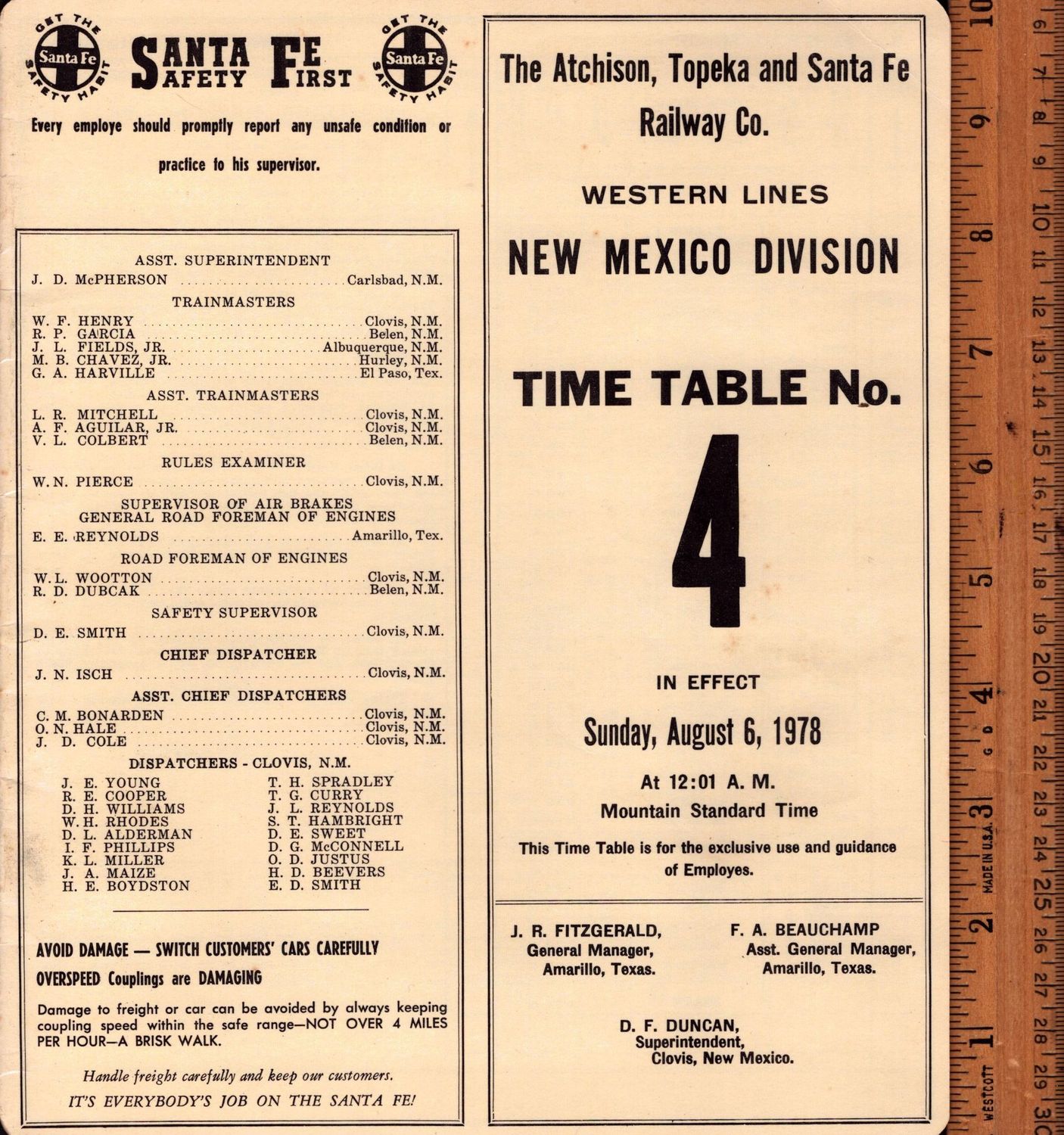 Santa Fe New Mexico Division 1978