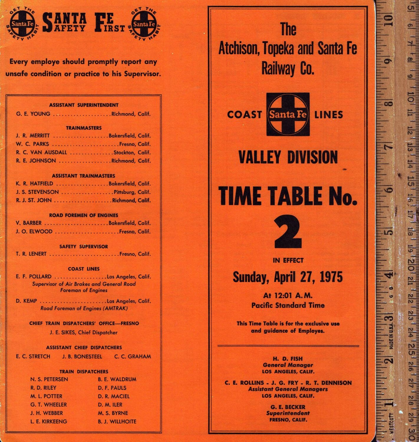 Santa Fe Valley Division 1975