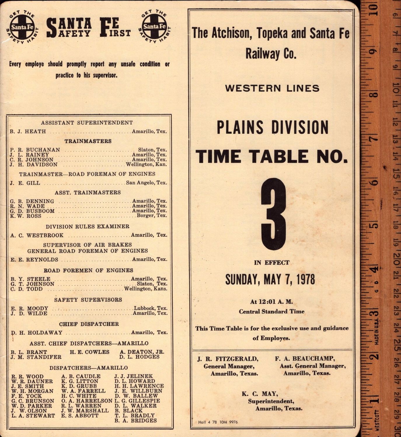 Santa Fe Plains Division 1978