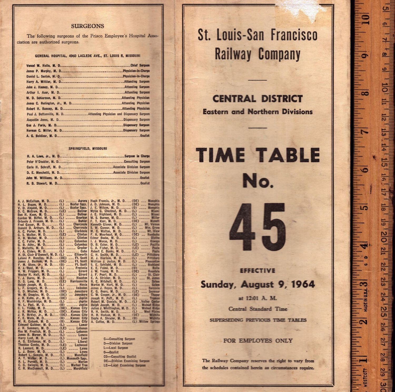 St. Louis-San Francisco Central District 1964