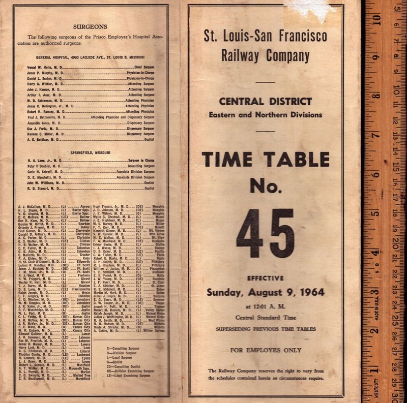 St. Louis-San Francisco Central District 1964
