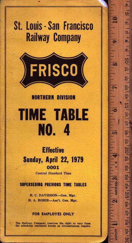 St. Louis-San Francisco Northern Division 1979