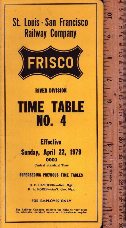 St. Louis-San Francisco River Division 1979