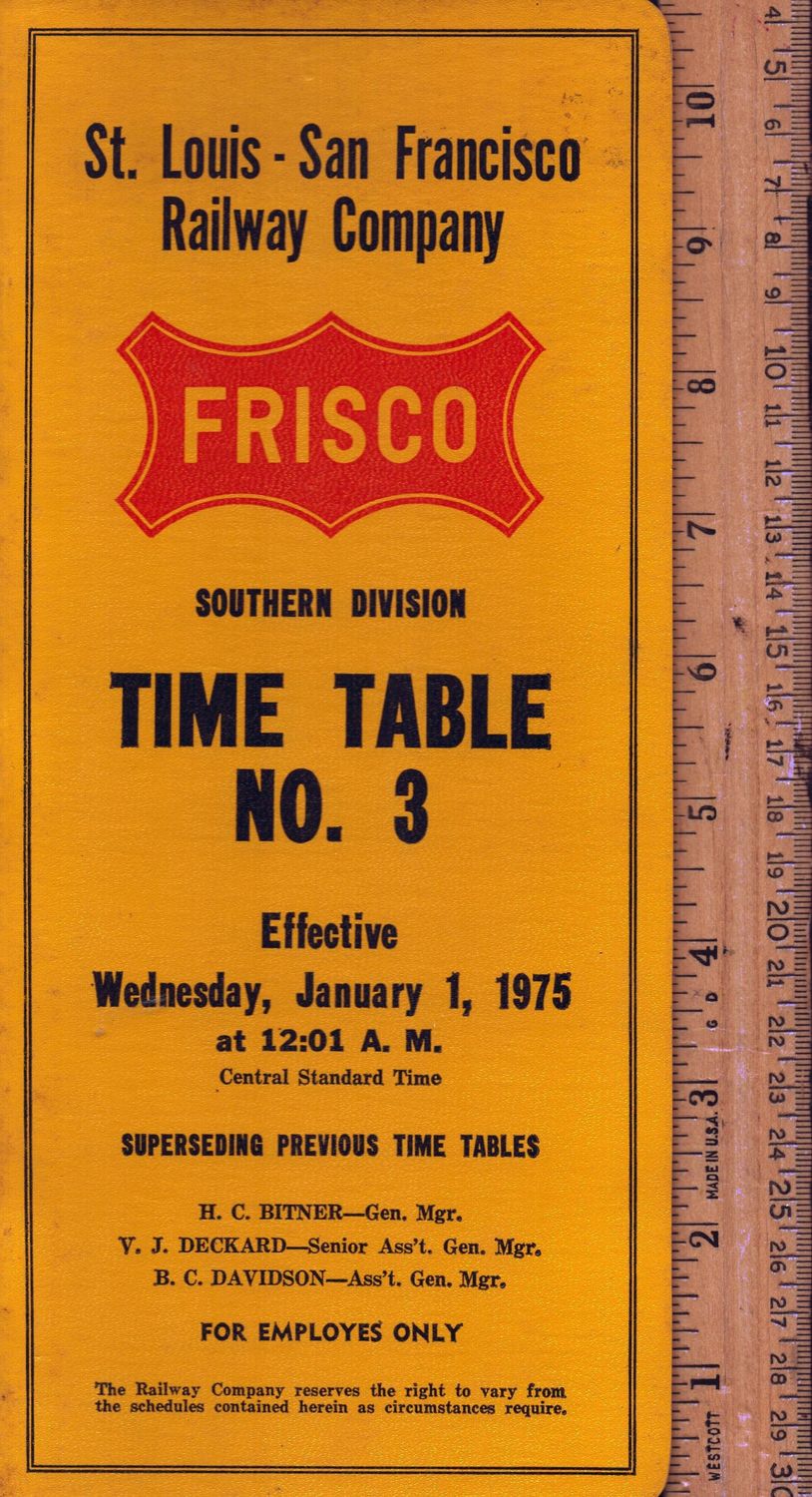 St. Louis-San Francisco Southern Division 1975