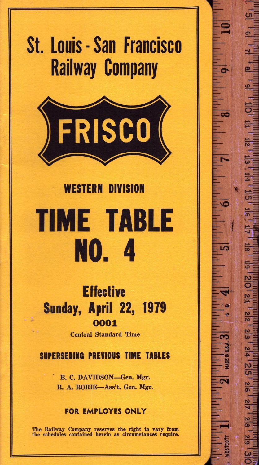 St. Louis-San Francisco Western Division 1979