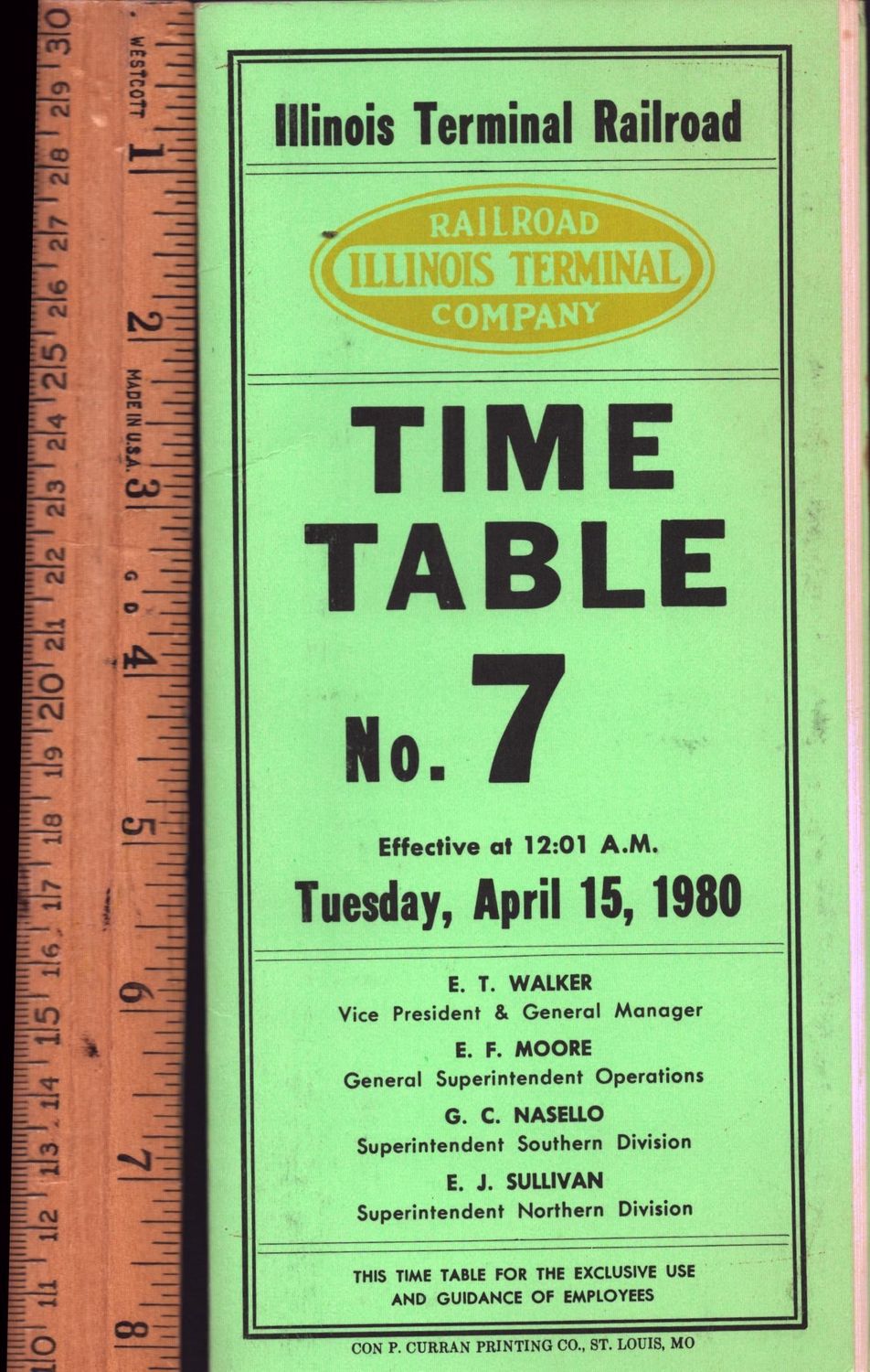 Illinois Terminal Railroad 1980