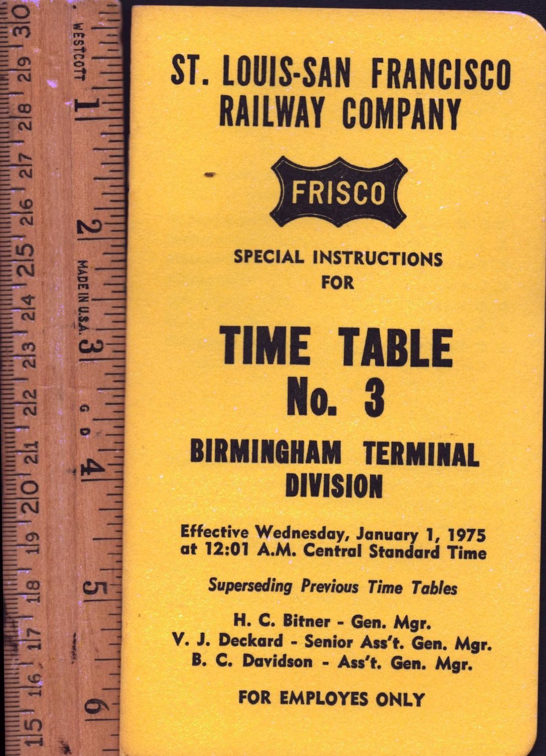 St. Louis-San Francisco Birmingham Terminal 1975