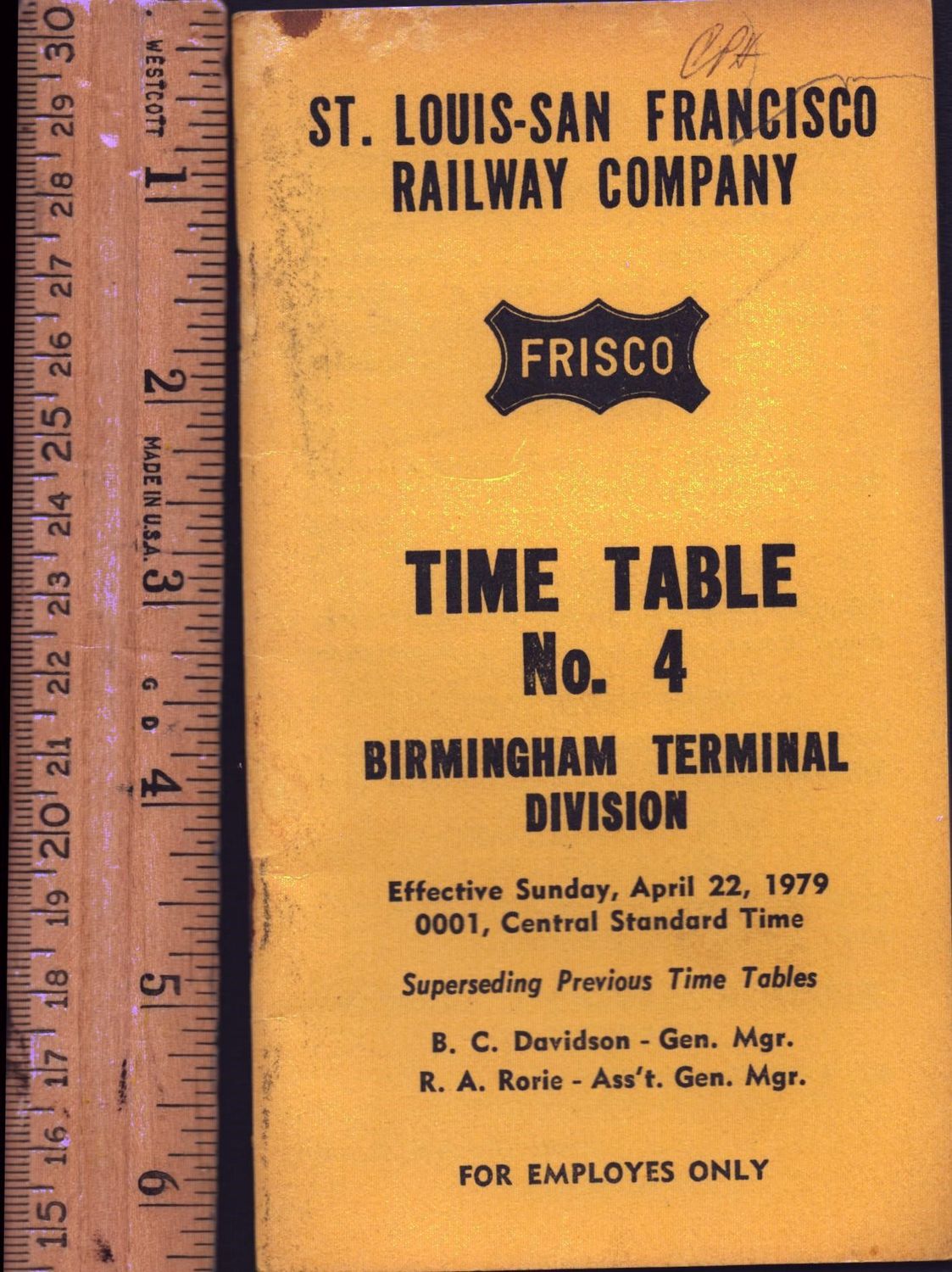 St. Louis-San Francisco Birmingham Terminal 1979