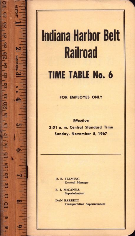 Indiana Harbor Belt Railroad 1967
