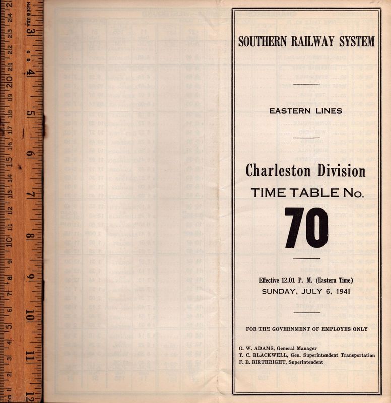 Southern Charleston Division 1941