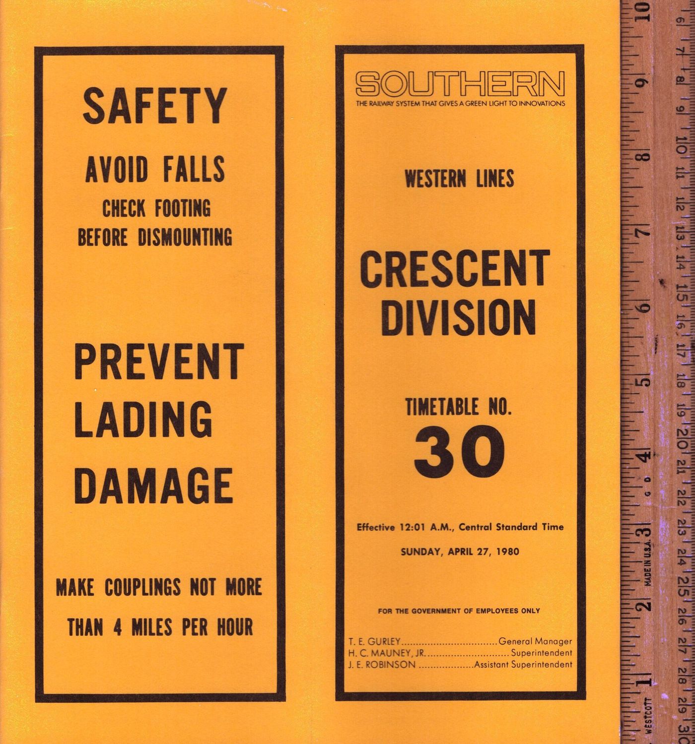 Southern Crescent Division 1980