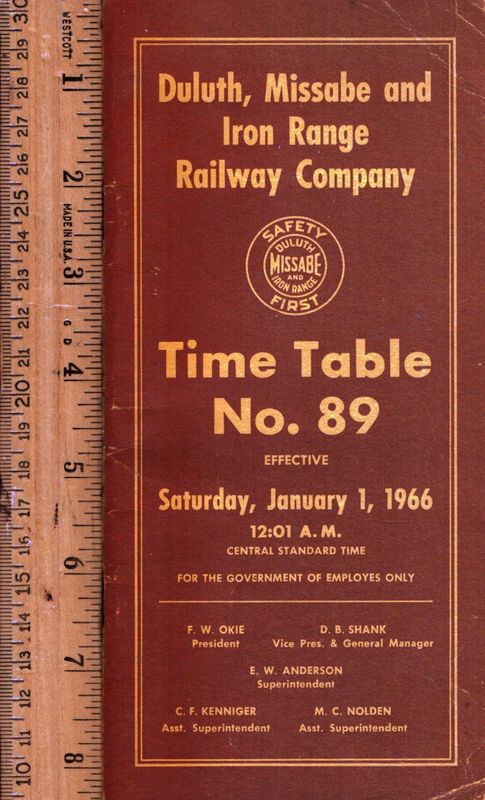 Duluth, Missabe and Iron Range Railway 1966