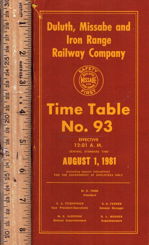 Duluth, Missabe and Iron Range Railway 1981