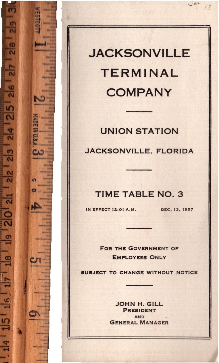 Jacksonville Terminal Company 1957