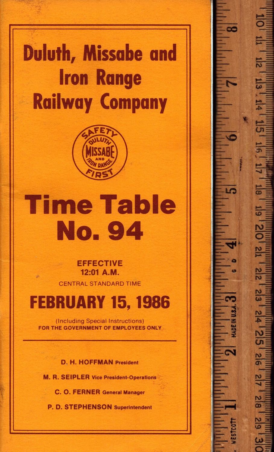 Duluth, Missabe and Iron Range Railway 1986