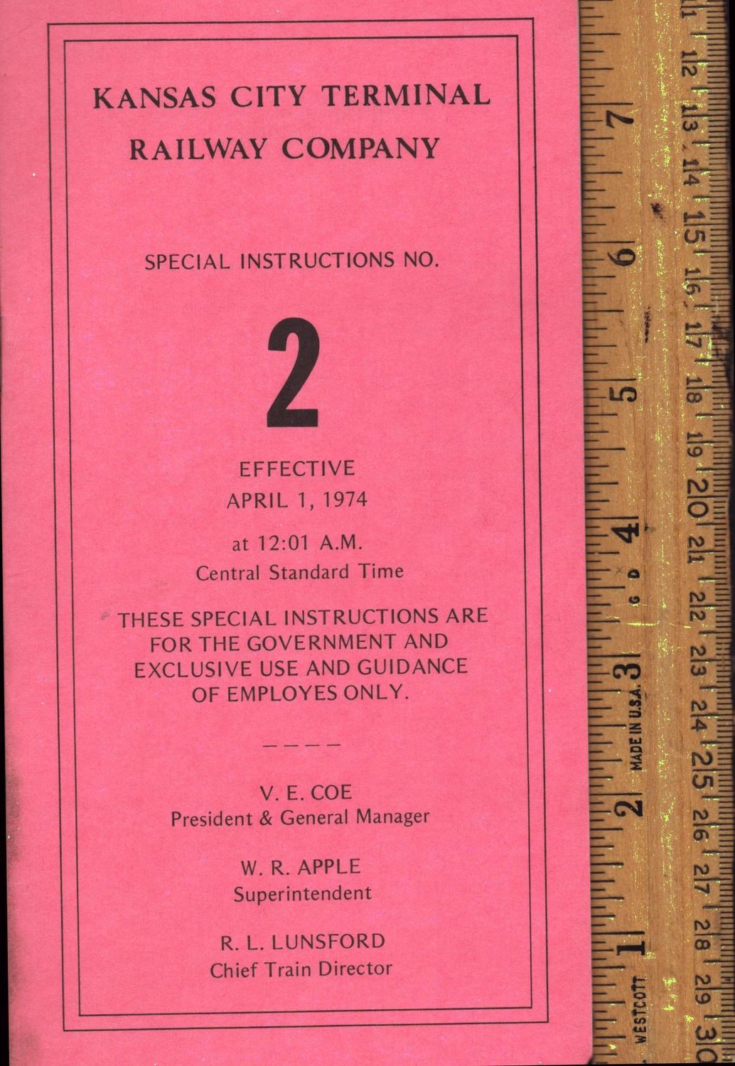 Kansas City Terminal Railway 1974