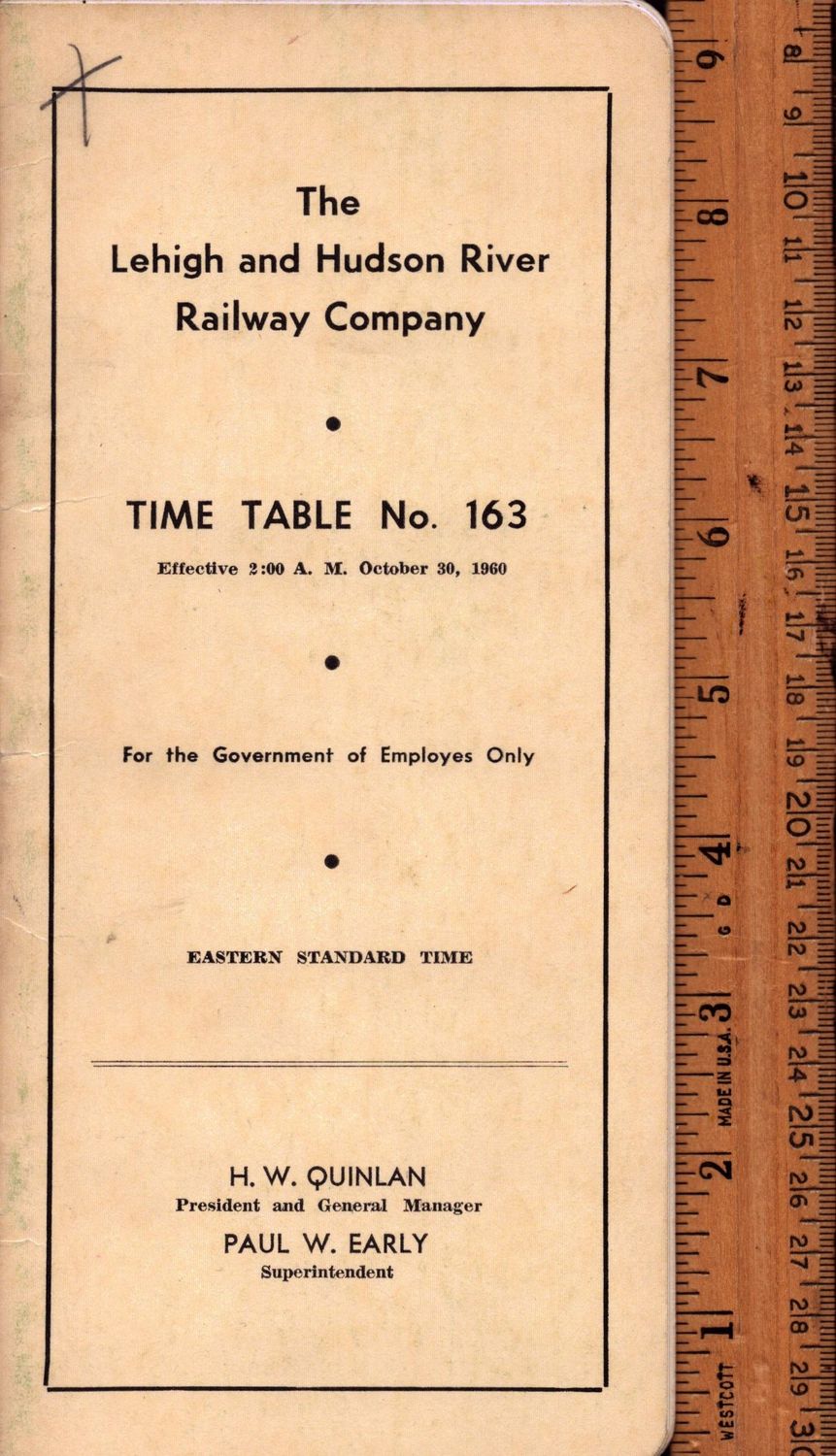 Lehigh and Hudson River Railway 1960