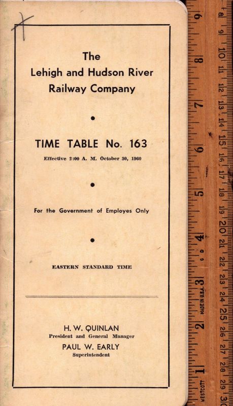 Lehigh and Hudson River Railway 1960