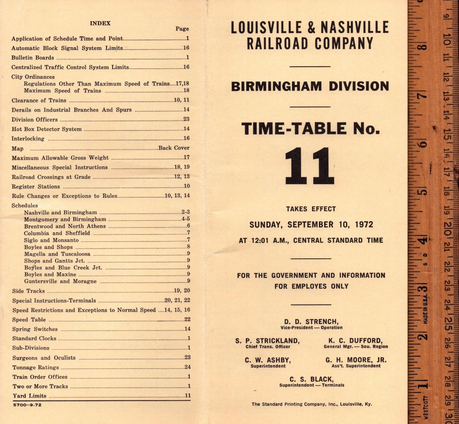 Louisville & Nashville Birmingham Division 1972