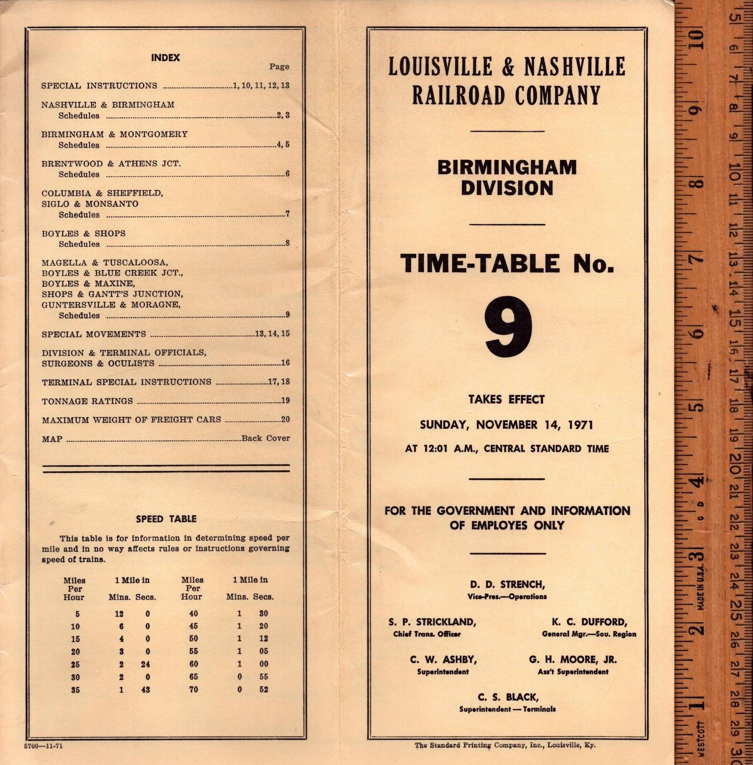 Louisville & Nashville Birmingham Division 1971