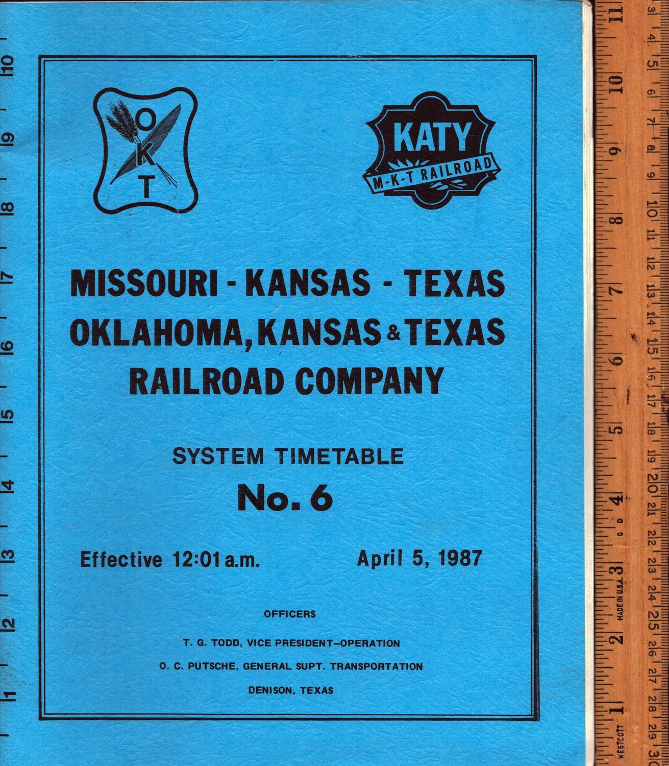 Missouri-Kansas-Texas / Oklahoma, Kansas & Texas Railway 1987 Missouri-Kansas-Texas / Oklahoma, Kansas & Texas Railway 1987