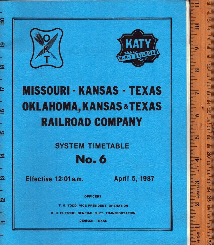 Missouri-Kansas-Texas / Oklahoma, Kansas & Texas Railway 1987