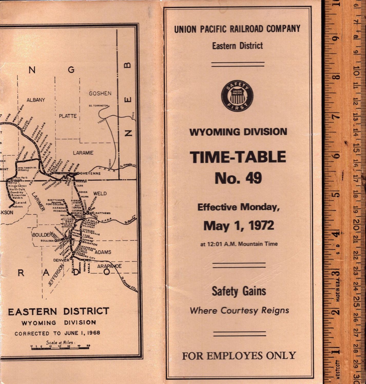 Union Pacific Wyoming Division 1972