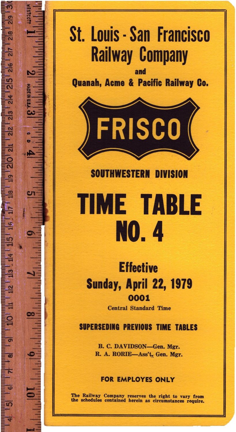 St. Louis-San Francisco Southwestern Division 1979 St. Louis-San Francisco Southwestern Division 1979