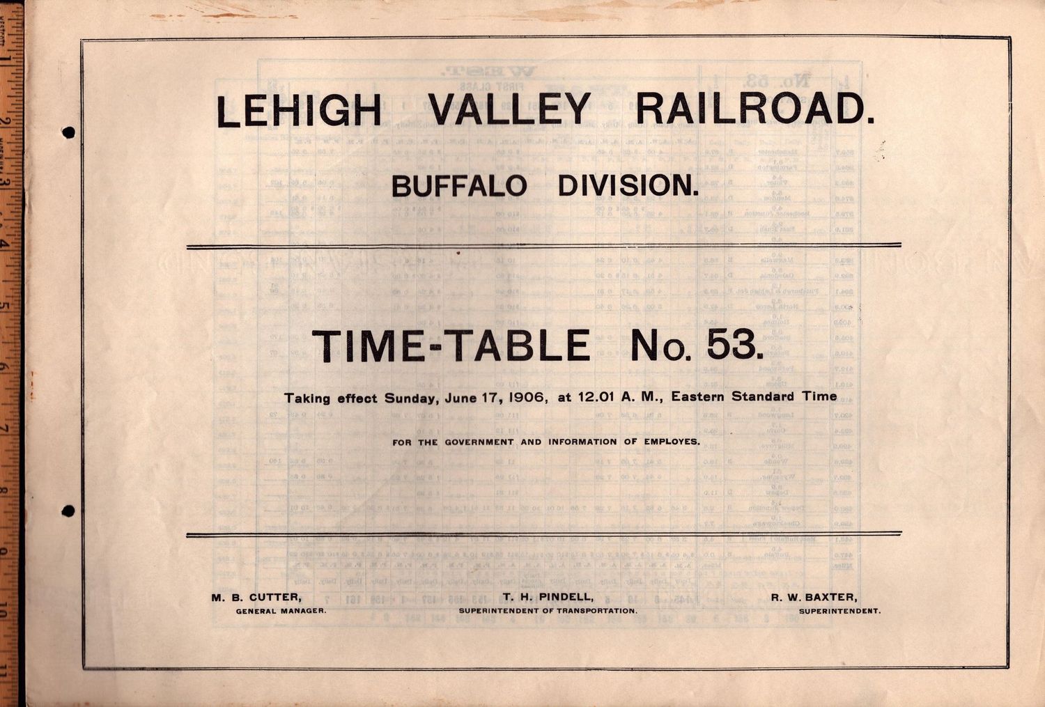 Lehigh Valley Buffalo Division 1906