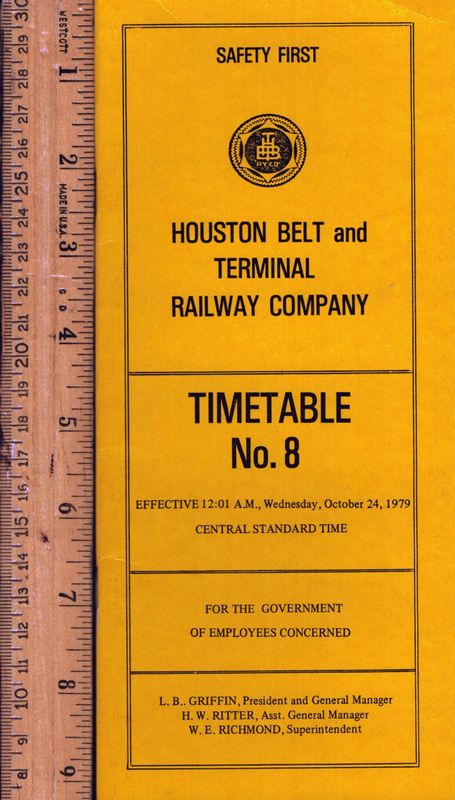 Houston Belt & Terminal Railway 1979