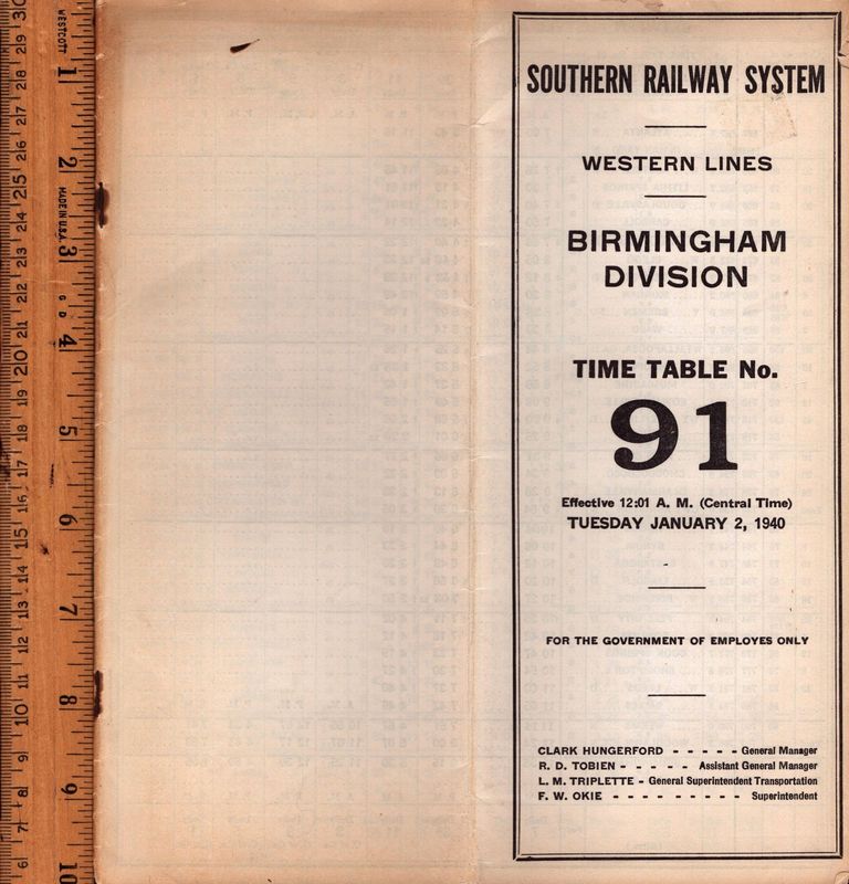 Southern Birmingham Division 1940